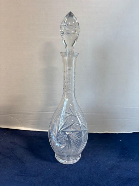 Tall Clear Glass Decanter