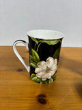 Set Of 3 Jason Fine Bone China White Rose Coffee Mugs