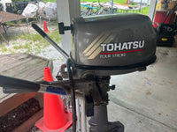 Tohatsu Four Stroke boat Motor with Cart