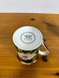 Set Of 3 Jason Fine Bone China White Rose Coffee Mugs
