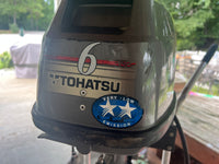 Tohatsu Four Stroke boat Motor with Cart
