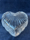 Oneida Crystal Southern Garden Heart Tray