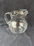 Clear Glass Pitcher W/Ice Lip