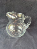 Clear Glass Pitcher W/Ice Lip