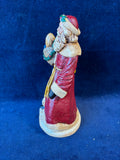 (B)Hand Painted Santa With Baskets Of Gifts