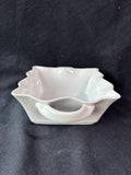 Bia Cordon Bleu Ruffled Edge Dish W/Handles