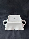 Bia Cordon Bleu Ruffled Edge Dish W/Handles