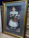 Girl with Flowers Reproduction Print