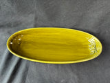 Italian Ceramic Olive Green Serving Tray
