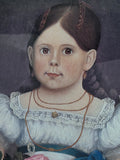 Girl with Flowers Reproduction Print