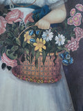 Girl with Flowers Reproduction Print