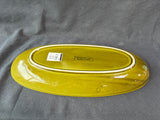 Italian Ceramic Olive Green Serving Tray
