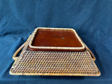 Pampered Chef Woven Selections Wicker Basket