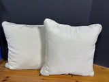 Pair Of Summer Classics Outdoor Beige Throw Pillows