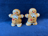 Gingerbread Couple Holiday Salt & Pepper Shakers *Read Description*