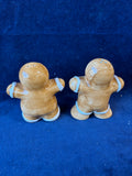 Gingerbread Couple Holiday Salt & Pepper Shakers *Read Description*