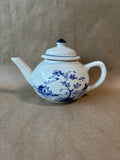 Williamsburg Shields Dinnerware Blue & White Teapot W/ Lid