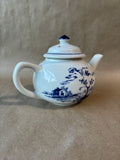 Williamsburg Shields Dinnerware Blue & White Teapot W/ Lid