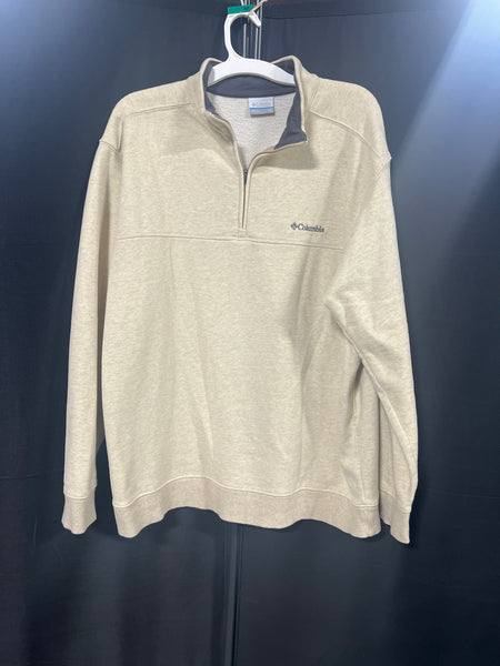 Tan Columbia Women's XL Zip Front Sweatshirt