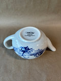 Williamsburg Shields Dinnerware Blue & White Teapot W/ Lid