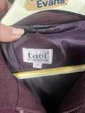 Burgundy Corduroy Zip Up Jacket - Women's Medium