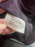 Burgundy Corduroy Zip Up Jacket - Women's Medium