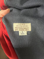 Red JoS. A. Bank Trench Coat with Belt and Wool Zip-in Lining - Women's Size 8