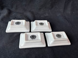 Set Of 4 Bia Cordon Bleu Rectangular Small Dishes