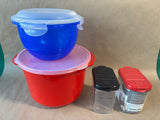 Plastic Kitchen Storage Container Lot (4)