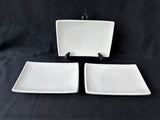 Set Of 3 Bia Cordon Bleu Rectangular Ceramic Plates