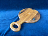 Teak Wood Cheese Board with Glass Dome *Read Description*
