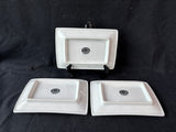 Set Of 3 Bia Cordon Bleu Rectangular Ceramic Plates