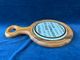 Teak Wood Cheese Board with Glass Dome *Read Description*