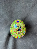 Murano Millefiori Style Glass Egg Paperweight