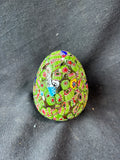 Murano Millefiori Style Glass Egg Paperweight