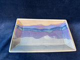 Vibrant Glazed Pottery Tray
