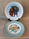 Lot Of 2 Avon Christmas Plates