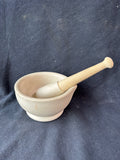 Milton Brook England Mortar & Pestle Set Unglazed Acid Stain Proof *Read Description*