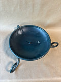 Dark Green Iron Pillar Candle Holder