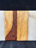Be Home Marble & Wood Serving Board with Monogrammed “M” *Read Description*
