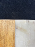 Be Home Marble & Wood Serving Board with Monogrammed “M” *Read Description*