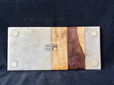 Be Home Marble & Wood Serving Board with Monogrammed “M” *Read Description*