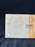 Be Home Marble & Wood Serving Board with Monogrammed “M” *Read Description*