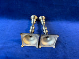 (A)Pair Of Brass Candlestick Holders