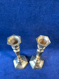 (B)Pair Of Brass Candlestick Holders