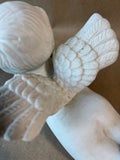 Ceramic Bisque Angel Laying Down Cherub