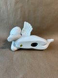 Ceramic Bisque Angel Laying Down Cherub