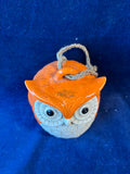 Hanging Owl Pottery Figurine