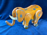 Wooden Toy Elephant On Wheels