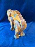 Wooden Toy Elephant On Wheels